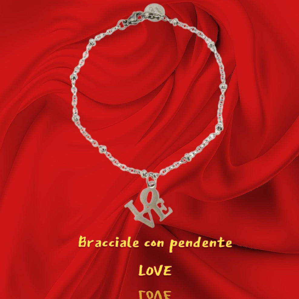 Bracciale con pendente LOVE