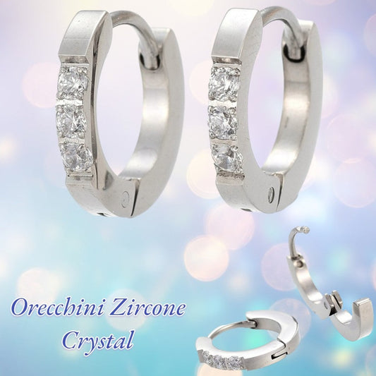 Orecchini  zirconi crystal